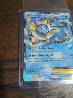Vaporeon EX 24/83 Generations 2016 Holo Rare Pokemon Card TCG Crease - Image 2