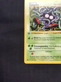Pokemon Cards: Base Set 1st Edition Common: Tangela 66/102 - Image 5
