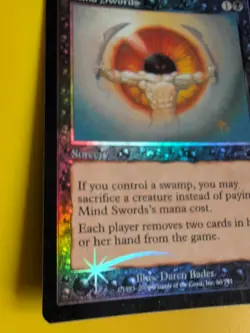 Mind Swords Sorcery MTG Card. OLD VINTAGE FOIL. NEMESIS. - Image 5