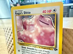 Koga's Ditto 10/132 Gym Challenge Holo Pokemon Card - Image 2