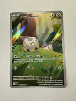 Togedemaru 104/094 Me02: Phantasmal Flames Holo Full Art Pokemon Card - Image 1