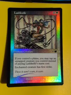 Lashknife,Lightbringer & Lawbringer. Rebel MTG 3 Card. OLD VINTAGE FOIL. NEMESIS - Image 3