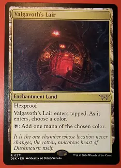 MTG - MAGIC *VALGAVOTH'S LAIR* NM, RARE,0271 REGULAR. FINISH, DUSKMOURN - Image 1