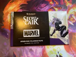 MTG Secret Lair x Marvel's Spider-Man Villainous Plots Rainbow Foil Magic SEALED - Image 1