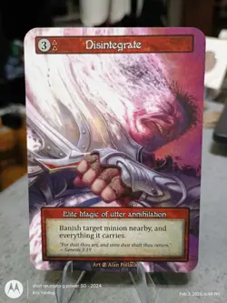 Disintegrate - Beta Elite NM - Sorcery: Contested Realm - Image 1