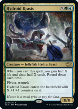 MTG Hydroid Krasis - Foil, Double Masters 2022, Near Mint, English - Image 1