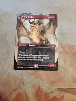 Utvara Hellkite Anime Borderless Ravnica Remastered MTG NM - Image 1