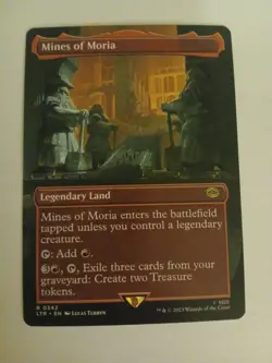 Mines of Moria Borderless NM Magic the Gathering LOTR MTG Lord of the Rings - Image 1