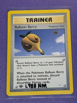 Balloon Berry 60/64 1st Edition NM Neo Revelation Trainer Card Pokemon TCG - Image 1