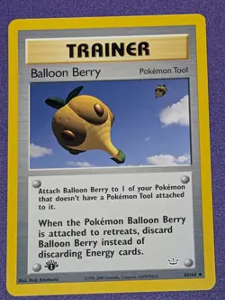 Balloon Berry 60/64 1st Edition NM Neo Revelation Trainer Card Pokemon TCG - Image 2