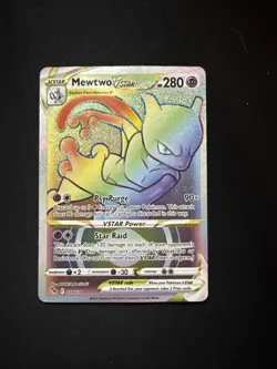 [Pack Fresh] Pokemon TCG Mewtwo VSTAR Pokemon GO 079/078 Holo Secret Rare NM - Image 1
