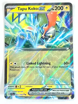 Tapu Koko ex 051/159 Double Rare Journey Together Pokemon - Pack Fresh Near Mint - Image 3