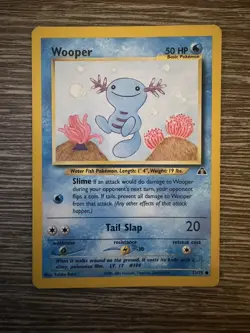 Pokemon TCG Wooper Neo Discovery 71/75 Regular LP. - Image 1