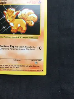 Pokemon Cards: Base Set 1st Edition Common: Vulpix 68/102 - Image 4