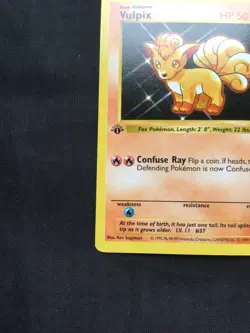 Pokemon Cards: Base Set 1st Edition Common: Vulpix 68/102 - Image 5