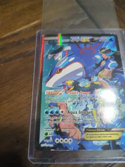 Team Aqua’s Kyogre EX 6/34 Ultra Rare Holo Pokemon Double Crisis Set - Image 2