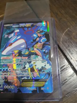 Team Aqua’s Kyogre EX 6/34 Ultra Rare Holo Pokemon Double Crisis Set - Image 3