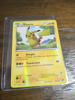 PIKACHU SECRET RARE 115/114 BLACK AND WHITE POKEMON ENGLISH NM - Image 1
