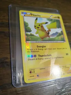 PIKACHU SECRET RARE 115/114 BLACK AND WHITE POKEMON ENGLISH NM - Image 2
