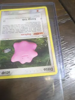 Pokemon TCG Ex Delta Species Ditto 35/113 Common Non-Holo LP Crease - Image 2