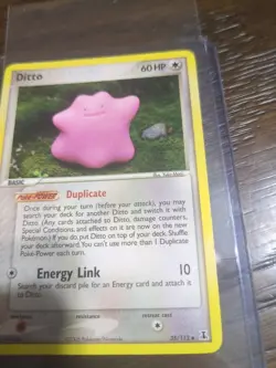 Pokemon TCG Ex Delta Species Ditto 35/113 Common Non-Holo LP Crease - Image 3