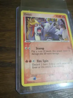 Pokemon TCG Entei 1/17 Pop Series 2 (MP) Holo Rare - Image 3