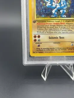 Pokemon TCG Machamp Holo Rare 1st Edition Base Set PSA 9 Mint - Image 5