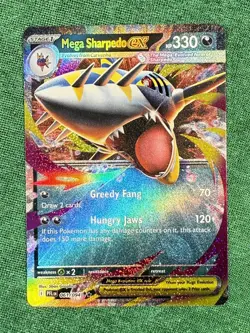Mega Sharpedo ex Double Rare 61/94 Pokemon Phantasmal Flames - Image 1