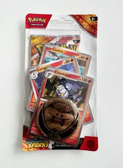 Pokemon TCG: S&V Surging Sparks Checklane Blister Chandelure Promos SEALED PACK - Image 1