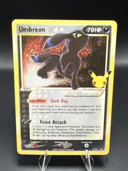 Pokemon Umbreon Gold Star 17/17 Celebrations: Classic Collection Holo B - Image 1