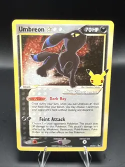 Pokemon Umbreon Gold Star 17/17 Celebrations: Classic Collection Holo B - Image 2