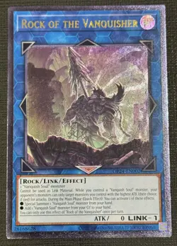 Rock of the Vanquisher OP24-EN002 Ultimate Rare NM unlimited Yugioh - Image 1