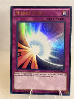 Mirror Force YGLD-ENB33 (Ultra Rare, 1st Edition, Near Mint / NM) Yugioh C Photo - Image 1
