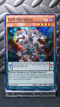 | Yugioh D/D Orthros SDPD-EN004 1st Super Structure Deck Pendulum NM 🔥 | - Image 1