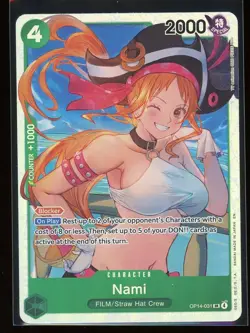 Nami One Piece OP14 The Azure Sea's Seven Super Rare #031 - Image 1