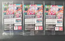 Bandai Namco One Piece US Voyage Promo Leader Monkey D. Luffy 3 Card Lot - Image 2