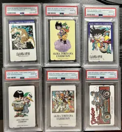 Complete PSA 10 Akira Toriyama Exhibition Phone Card Dragon Ball Full Set Read D - Image 1