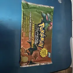🔥🔥2004 Pokemon Topps Advanced Challenge Cards Booster Pack 7 Per Pack - Image 1