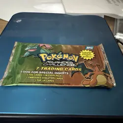 🔥🔥2004 Pokemon Topps Advanced Challenge Cards Booster Pack 7 Per Pack - Image 3
