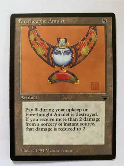 Forethought Amulet Legends Regular, Magic The Gathering MTG Artifact Card - Image 1