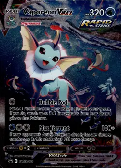Vaporeon VMAX - SWSH182 Promo SWSH: Sword & Shield Promo Cards SWSH182 NM - Image 1