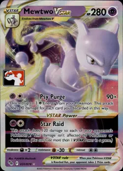 Mewtwo VSTAR Ultra Rare Prize Pack Series Cards 031/078 NM - Image 1