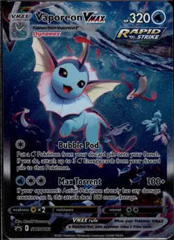 Vaporeon VMAX - SWSH182 Promo SWSH: Sword & Shield Promo Cards SWSH182 NM - Image 1