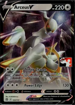 Arceus V Holofoil 122/172 Ultra Rare Prize Pack Series Cards Near Mint - Image 1