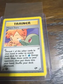 Pokemon TCG Trainer Misty's Tears Gym Challenge Card 118/132 1st Edition - Image 2