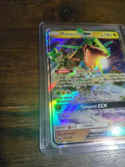 Rayquaza GX 109/168 Celestial Storm 2018 Holo Rare Pokemon Card TCG - Image 2