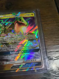 Rayquaza GX 109/168 Celestial Storm 2018 Holo Rare Pokemon Card TCG - Image 3