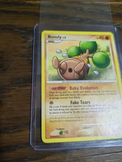 Bonsly 71/130 Pokemon Card (2007) Diamond and Pearl Regular - Image 2