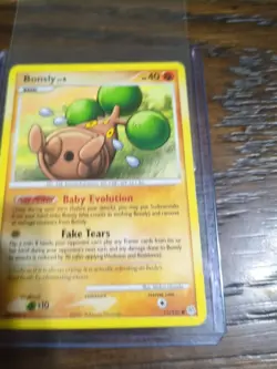 Bonsly 71/130 Pokemon Card (2007) Diamond and Pearl Regular - Image 3