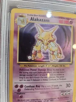 Alakazam Base Set Holo Pokemon Card WOTC EX - Mint PSA 6 - Image 2
